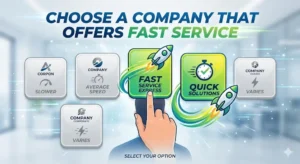 Choose a Company That Offers Fast Service