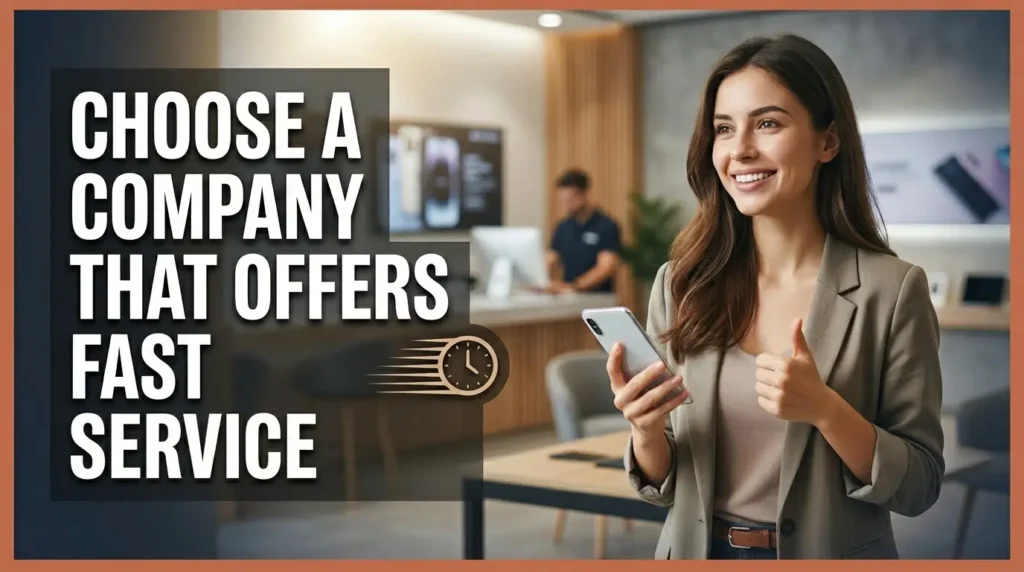 Choose a Company That Offers Fast Service