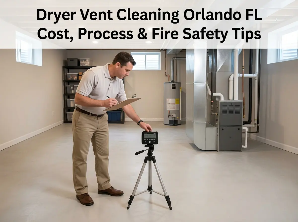Dryer Vent Cleaning Orlando FL Cost, Process & Fire Safety Tips