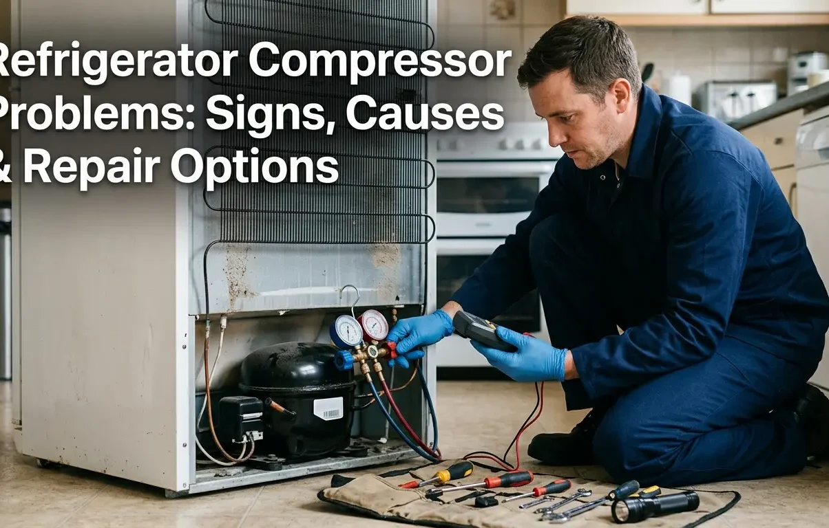 Refrigerator Compressor Problems: Signs, Causes & Repair Options